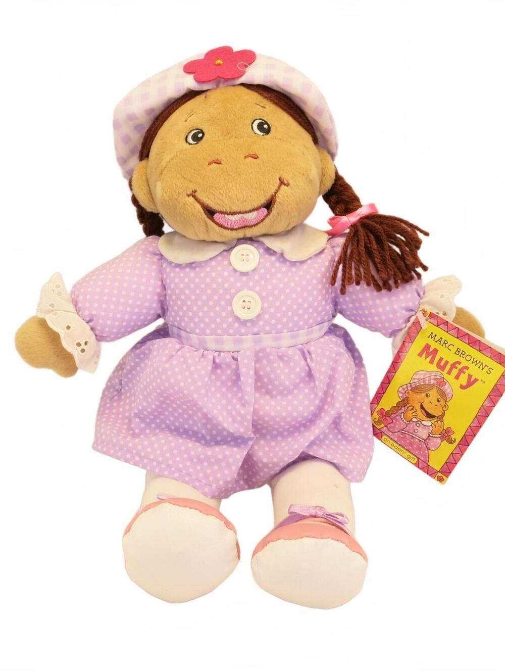 Marc Browns Arthur Muffy Crosswire Plush Doll PBS 1998 Eden 14"